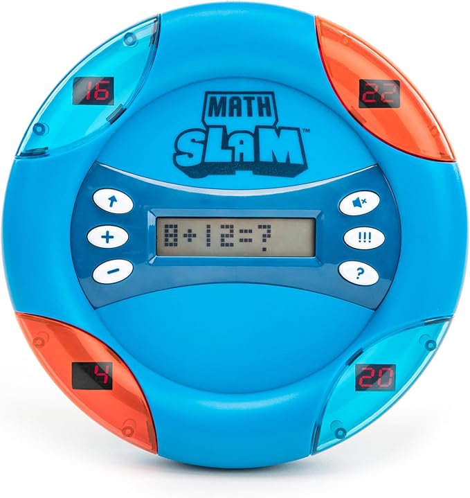 Educational Insights Math Slam - Interactive Math Games, Basic Algebra Game for Learning Addition and Subtraction, Handheld Kids' Electronics, Self Teaching STEM Learning Tools for Kids Ages 5+