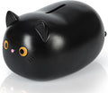H&W Black Cat Piggy Bank for Girls,Plastic Coin Bank,Unbreakable Money Bank,Cute Piggy Bank for Kids,First Money Box,Best Birthday