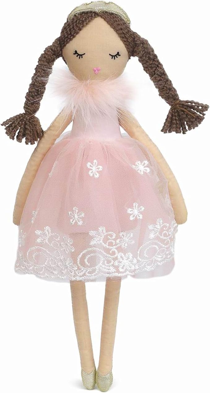 MON AMI Princess Doll Paige (Small) – 15”, Soft & Elegant Stuffed Plush Princess Doll, Use as Toy or Room Decor, Great Gift for Kids of All Ages