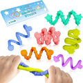Fidget Toys Sensory Sticks (6 Pack) - Textured Stress Relief Toys for Kids - Sensory Toys for Autism, ADHD, Stress Relief - Calming Classroom Must Haves, Travel Essentials for Kids & Adults