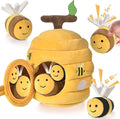 Baby Toys for 1 Year Old, Soft Beehive with 5 Stuffed Bees, Crinkle, Rattle, Mirror, Montessori Toys for One Year Old Birthday Gift, Babies Sensory Balls for 12-18 Month Baby