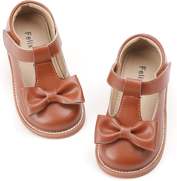 Felix & Flora Toddler Little Girl Mary Jane Dress Shoes - Ballet Flats for Girl Party School Shoes