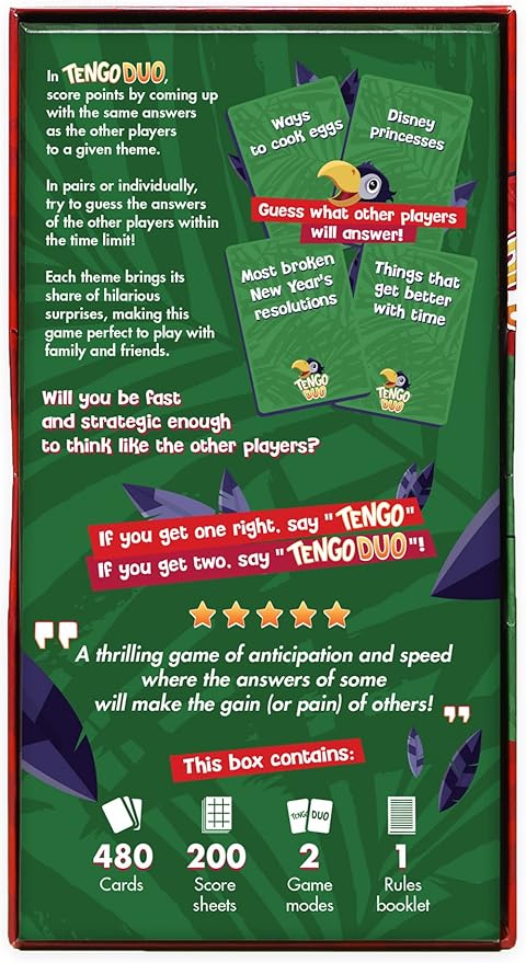 SAVANA Tengo Duo - Great Minds Only Matching Party Game | 3+ Players | Family Game for Kids and Adults