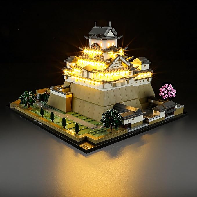LED Light Kit for Lego Architecture 21060 Himeji Castle Set, Compatible with Lego 21060 Building Blocks Model(Not Include Blocks Set)