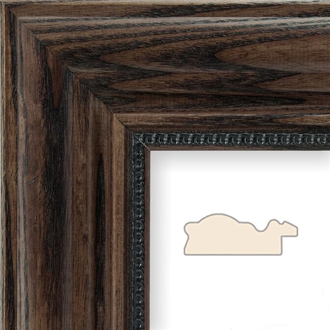 Push Pin Travel Maps Canvas - Personalized Blue Oceans World with Solid Wood Brown Frame