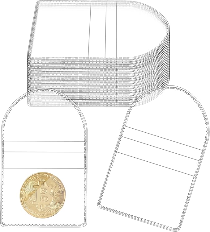 Ysglory 150Pcs Single Pocket Coin Flips Coin Sleeves Holders Clear PVC Coin Protectors Individual Plastic Coin Holders for Coin Currency Bills Collectors Protector (2.2 x 2 Inch) (Round)