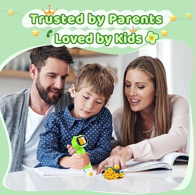 Pocket Microscope for Kids with 2inch IPS Screen, Leipan 16MP Digital Microscope 1000X, 1080P Mini Microscope with 8 LEDs, Compatible with PC, Includes 8GB Card