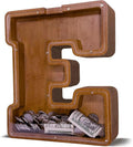Wooden Letter Piggy Bank for Kids Larger Letter Piggy Bank for Boys and Girls Personalized Piggy Bank Initial Coin Bank Wood Kids Money Bank for Birthday and Festival
