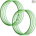 Sratte 8 Pcs Color Hoop Detachable Adjustable Hoop Exercise Ring Plastic Toys for Teens Games Gymnastics Dog Agility Equipment Party Decor, 4 Colors