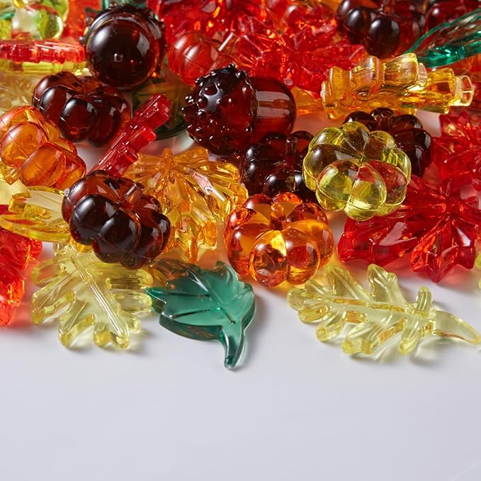 Acrylic Holiday Gems 120 Pcs Crystals - Thanksgiving Party Decoration Favor Vase Filler