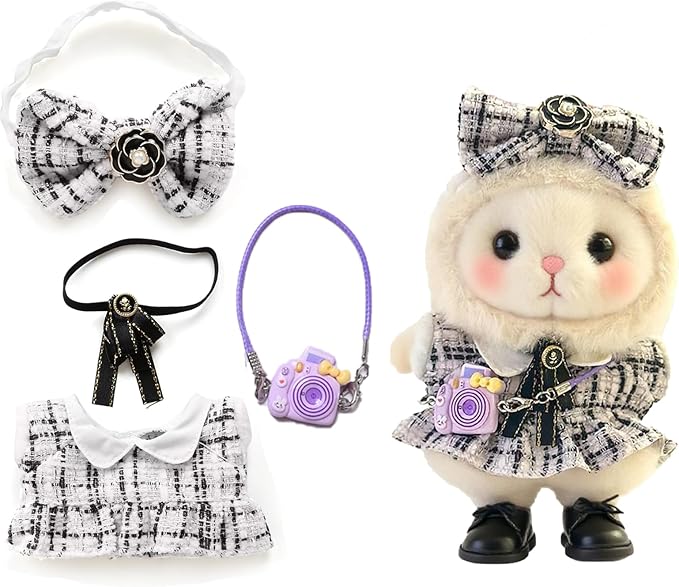 17cm Doll Clothes Set & Outfit Set for 17cm Dolls - Premium Fashion Dresses with Accessories, Luxury Chic Doll Clothing & Style Bundle,Just Clothes (Style-29)