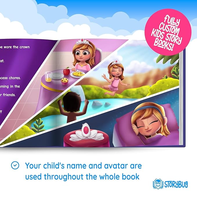 Personalized Princess Story Book - Custom Book with Girls Name