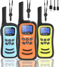 QUOLIX Walkie Talkies for Kids 3 Pack, Rechargeable Kids Walkie Talkies Toy for 3-12 YrO Boys, Long Range Walkie Talkie with 22 Channels & Flashlight Birthday Gifts for Kid’s Outdoor Adventure