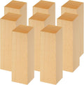 Acrux7 8 Pack 8 x 2 x 2 Inch Basswood Carving Blocks, Natural Unfinished Bass Wood Block for Carving, Whittling, Crafts, Beginner and Experts, Easy to Carve