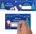50 PCS Scratch Off Cards, DIY Custom Christmas Scratch Off Stickers, Your Own Game Tickets for Prizes Gift Scratch Cards for Small Business Holiday Birthday Party Favors Games Supplies (Blue)
