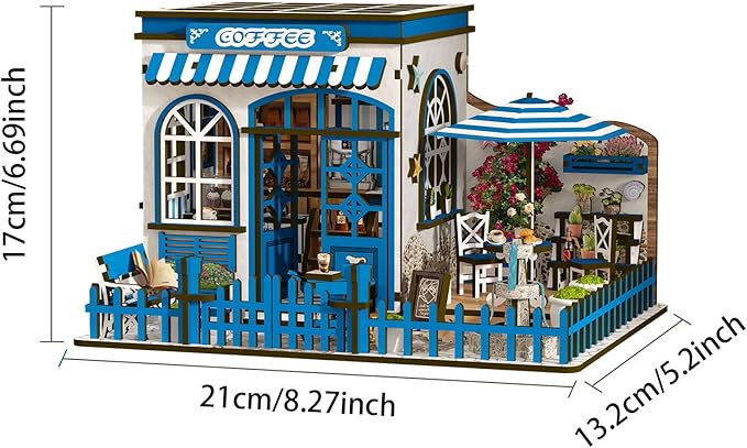 Book Nook Kit for Adults, 3D Wooden Miniature DIY House Craft Kit Book Nook Decor Bookshelf Insert Diorama Birthday Gift
