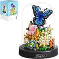 530 PCS Micro Brick Flower Butterfly Bouquet Building Sets, Animals Botanical Collection Blocks Model for Adult Toys,Home Decor and Office Art Creative Gift Women, Mom,Girl - Valentine’s Day Gift