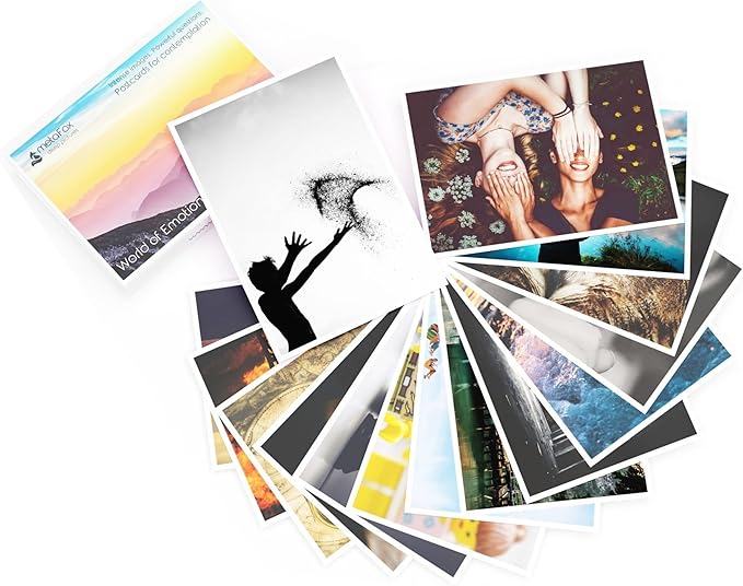metaFox ‘World of Emotions’ Coaching Cards | 52 Emotion Picture Cards for Coaching & Therapy | Master Your Emotions & Build Emotional Intelligence