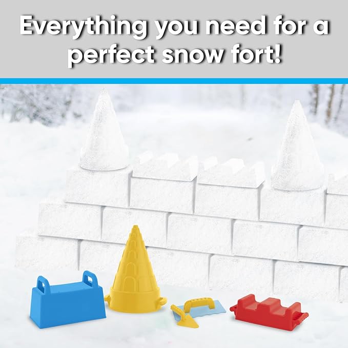 Superio Sandcastle Building Kit Snow Brick Maker Sand Castle Molds Snow Sand Beach Toys for Kids and Adults Igloo Snow Block Form for Snow Forts or Sandbox Play Sand Toys Outdoor Fun Beach Essentials