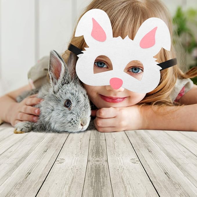 CiyvoLyeen Party Animals Felt Masks Jungle Farm Forest Animals Theme Birthday Party Favors Party Supplies for Boys or Girls