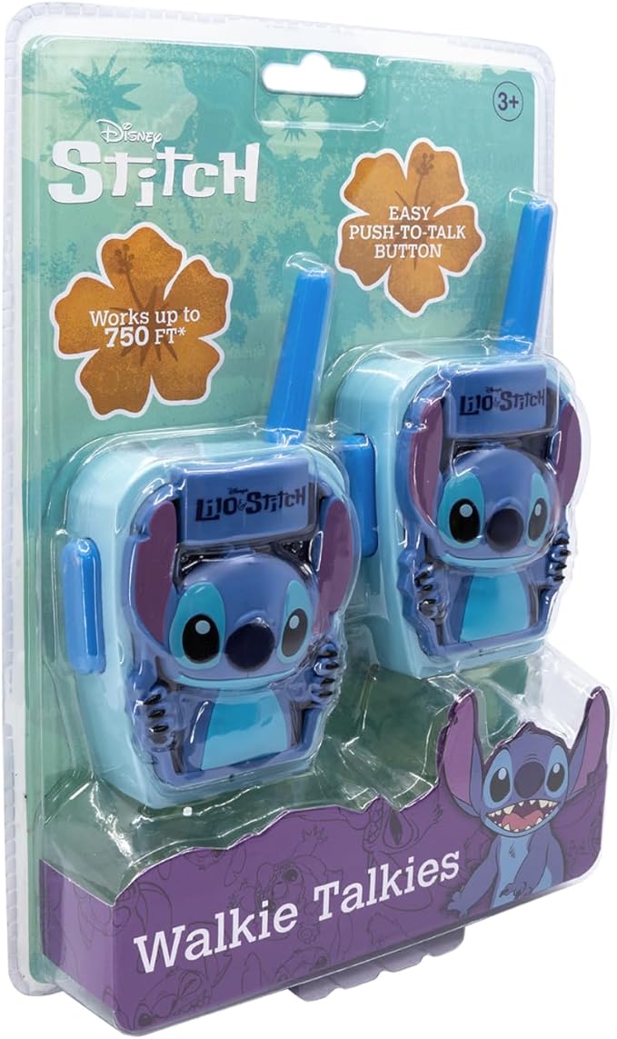eKids Stitch Walkie Talkies for Kids, Indoor and Outdoor Toys Designed for Fans of Stitch Toys