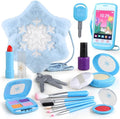 Pretend Makeup for Toddlers 3-5 4-6, Play Makeup for Kids 3-5, Fake Makeup Kit with Toddler Purse, Fake Make Up Set for Little Girls, Toddler Makeup Kit & Frozen Toys for Girls Age 3-4 3-5