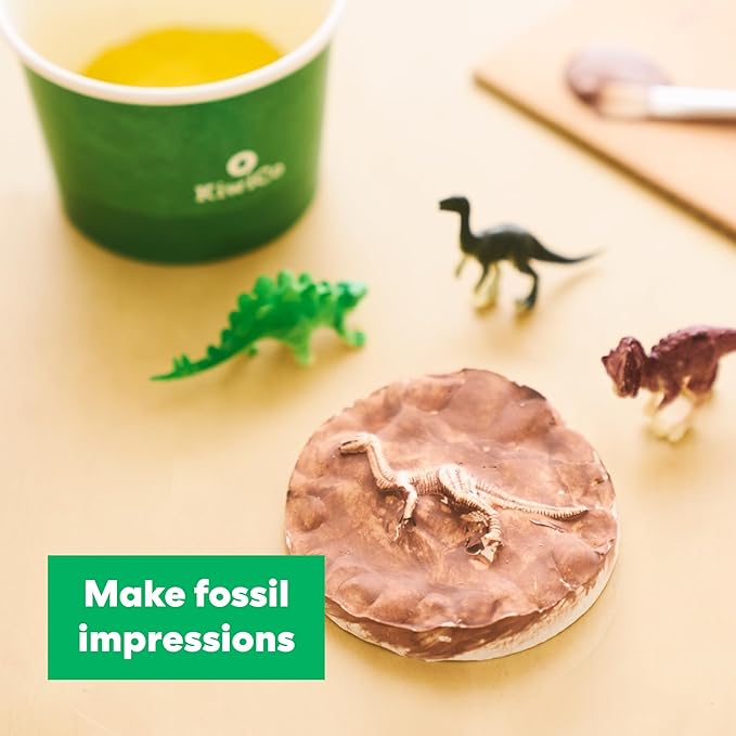 KiwiCo Dinosaur Fossil Dig Kit for Kids Age 6+ | Excavate & Build Skeleton, Make Fossil Impressions | STEM Paleontology Science Kit with Dinosaur Facts Poster