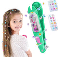 Hair Gem Stamper Kit,Bling Hair Jewels for Girls, Hair Styling Tool with Reusable Shining Diamonds, Christmas Birthday Arts & Crafts Gift for 5-12 Year Old Girl (Green)