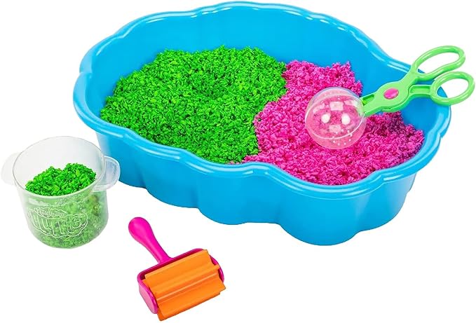 Educational Insights Pluffle® Sensory Station - Sensory Bin Foam Set, No Mess Alternative to Sand Toys & Slime for Toddlers, Fun Table Filler for Home or Classroom, Kids Ages 3+
