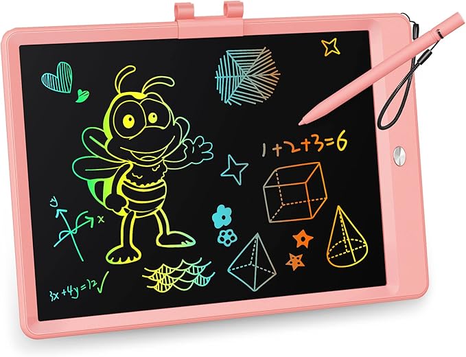 KOKODI LCD Writing Tablet,Gifts for 3 Years Old Boys and Girls,10 Inch Colorful Doodle Board Drawing Tablet, Erasable Reusable Electronic Drawing Pads, Educational and Learning Toy for Kids