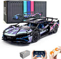 Remote Control Car Building Set, 1:14 Technical Sports Racing Car Building Kit, with Motors and Rechargeable Battery, Toys Gift for Adults & Boys Age 12+ (1314 PCS)