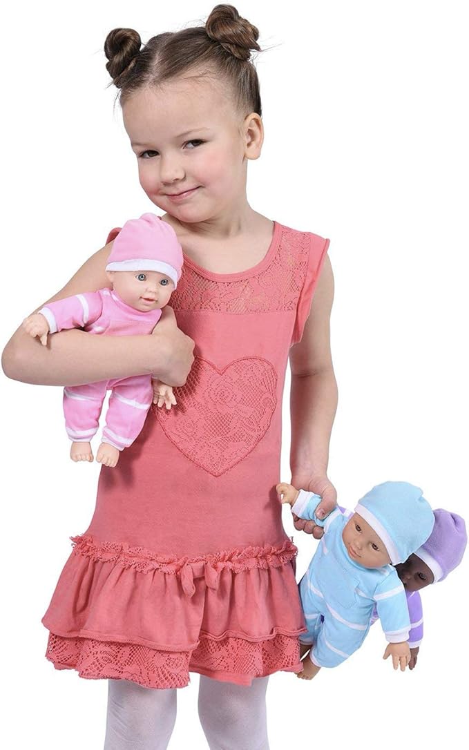 The New York Doll Collection 11 inch Soft Body Baby Doll in Gift Box - 11" Doll Toy for Kids, Boys, Girls and Toddlers - Baby Doll Pacifier Accessory Included