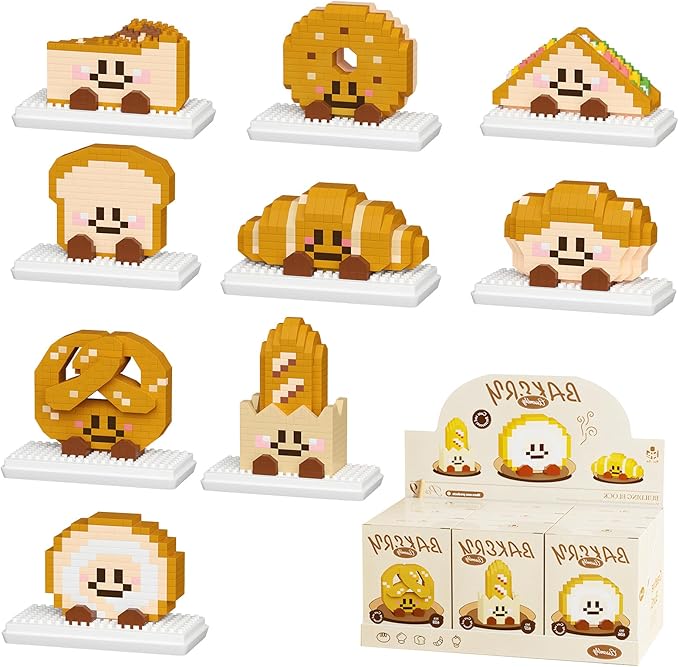 Nine Piece Set of Brain Building Blocks (9 Sets of Bread Building Blocks)