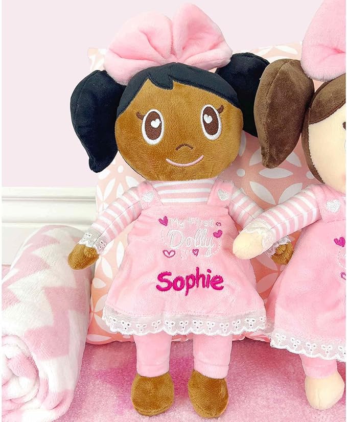 DIBSIES Personalized My First Dolly (Black Hair)