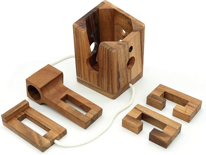 BSIRI Think for Bottle Puzzle Challenging Brain Teaser and Holder Game Functional Storage Ideal for Bottles Lover and Fun Gifts Hard Games