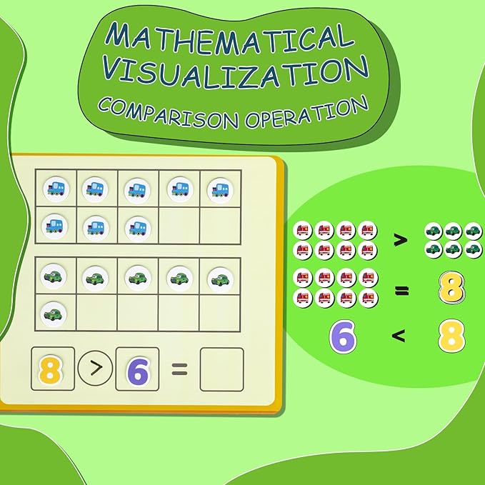 Magnetic Math Games for Addition & Subtraction Math Manipulatives Educational Toys Montessori Math for Kindergarten Learning Activities