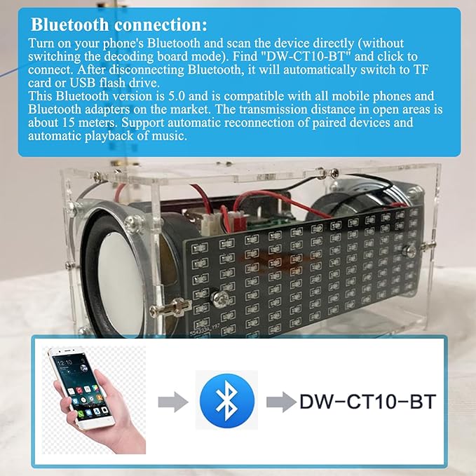 Soldering Practice Kit DIY Electronic Speaker Kit Learn Soldering Skills Build a Functional Portable Speaker for Beginners, Hobbyists, and Students
