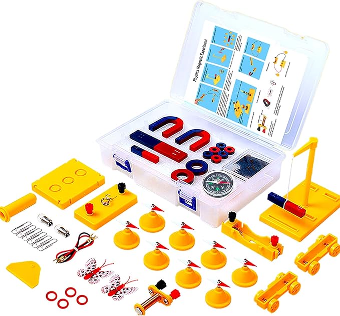 Large Science Lab Magnet Kit Physics Electromagnet Experiment Set for School Education Science Experiment Tools Teacher Supply