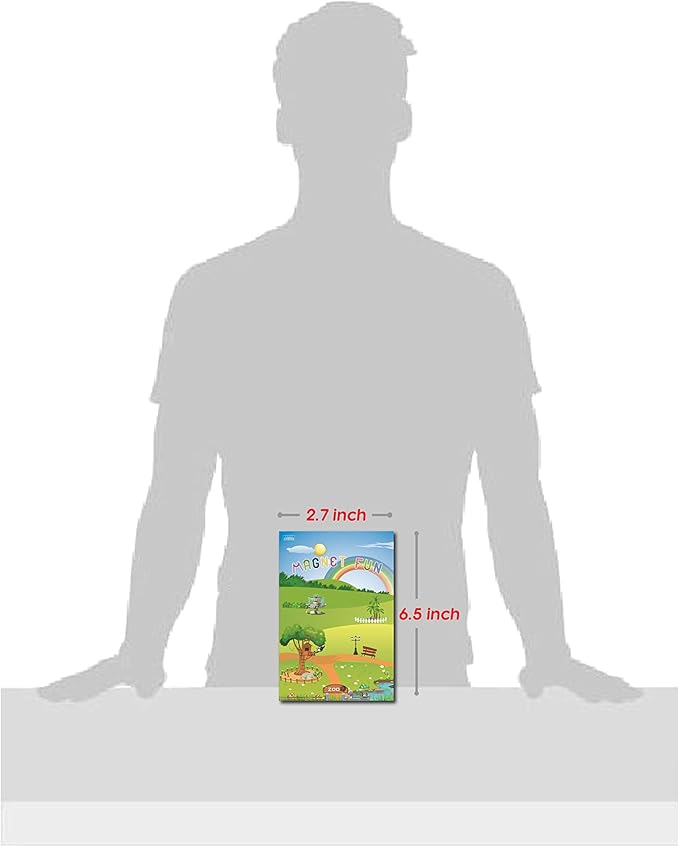 Magnetic Portable Playboard Cute Zoo Ainimal Magnets Create Scene for Learning Travel Toy (51 Pcs)