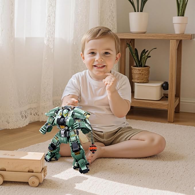 LQPFBSM Transforming Mech Robot Building Block Sets,Destroy Warrior City Action Mechs Model Kit Toys Gift for Adults and Kids Boys 6 7 8 10+ 542 Pieces