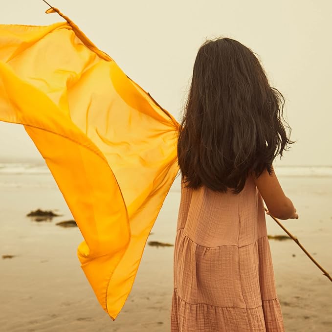 Sarah's Silks Playsilk - 100% Real Silk, Hand Dyed, Bright Colored Play Scarves | Montessori and Waldorf Toys for Dress up, Imaginative, and Pretend Play (35" x 35")