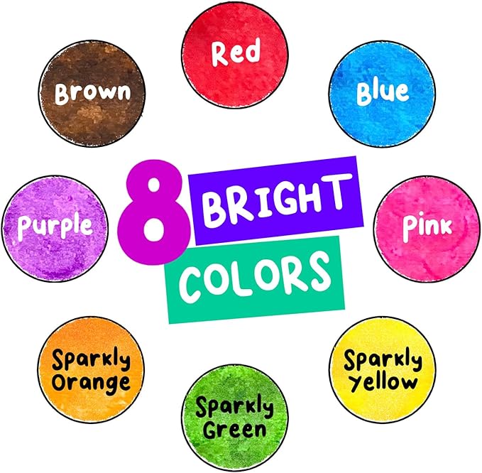 Chalkola 8 Washable Dot Markers for Toddlers 1-3 | with 20 Page Coloring Activity Book Kit, Bingo Daubers | Preschool Paint Dot Art Set - Toddler Arts and Crafts Supplies for Kids Ages 2-4 Years Old