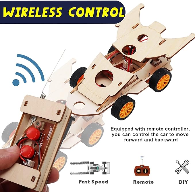 DIY RC Car Kit, Build Your Own Solar Car - Stem Projects for Kids Ages 8-12, Science Experiments for Kids 9-12, STEM Toys for 8 9 10 11 12 Year Old Boys Gifts