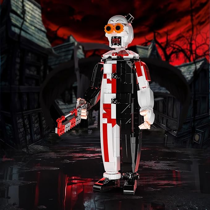 Clown Art Building Block Set, Halloween Horror Movie Sets Figure Set Compatible with Lego, Collectible Christmas Creative Toys for Film Fans Kids Boys and Girls (498pcs)
