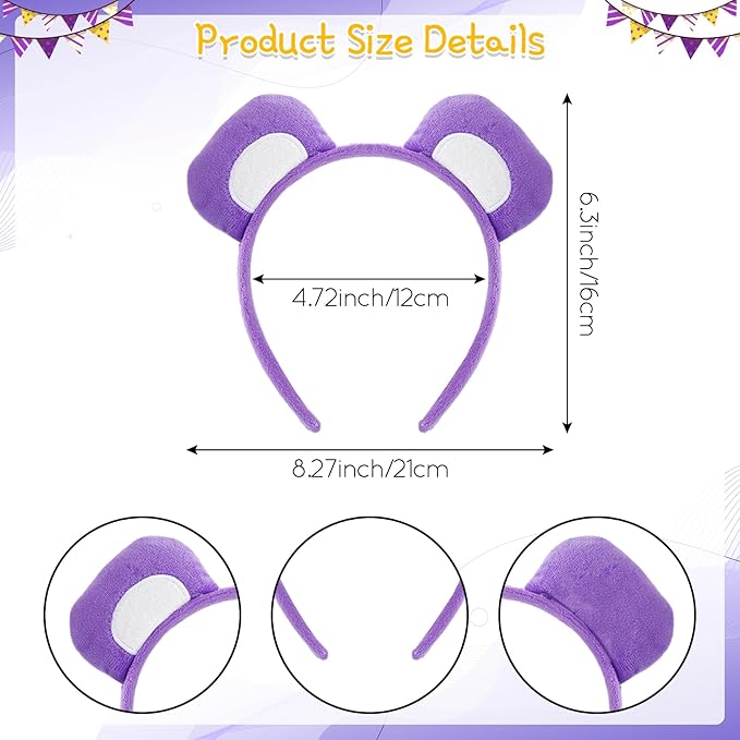 Halloween Bear Costume Accessories Bear Ear Headband and Tutu Skirt Set for Halloween Cosplay Party Dress Up