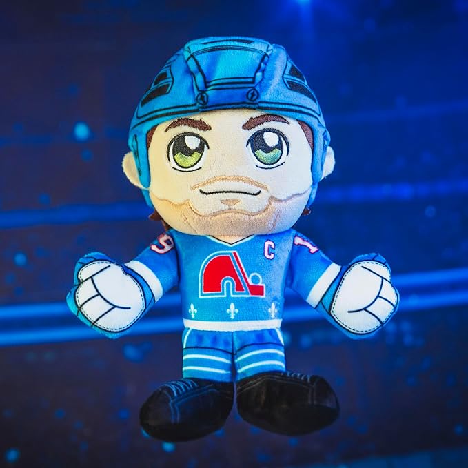 Bleacher Creatures Quebec Nordiques Joe Sakic 8" NHL Kuricha Sitting Plush - Soft Chibi Inspired NHL Superstar