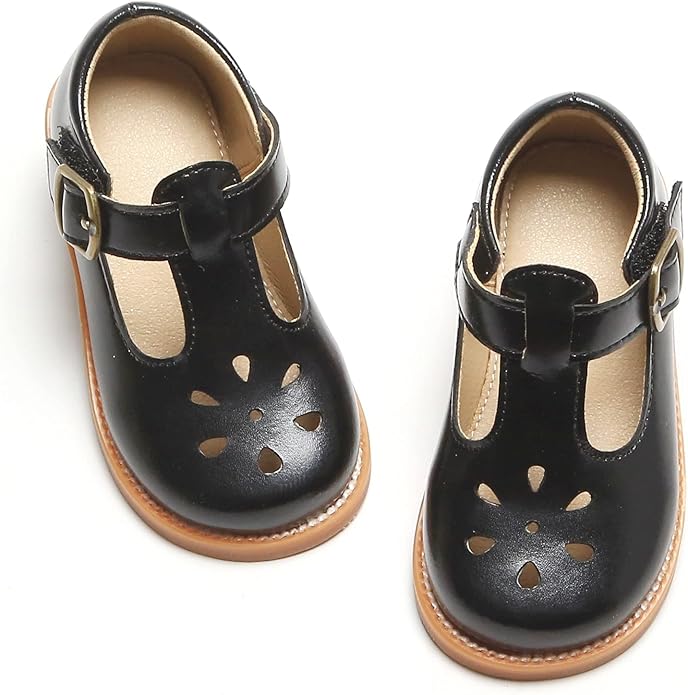 Felix & Flora Toddler Little Girl Mary Jane Dress Shoes - Ballet Flats for Girl Party School Shoes