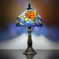 Tiffany Table lamp are Suitable for bedrooms Beside The Bed Living Rooms Night Lights 8-inch Small Vintage Stained Glass Table Lamps and Home Offices