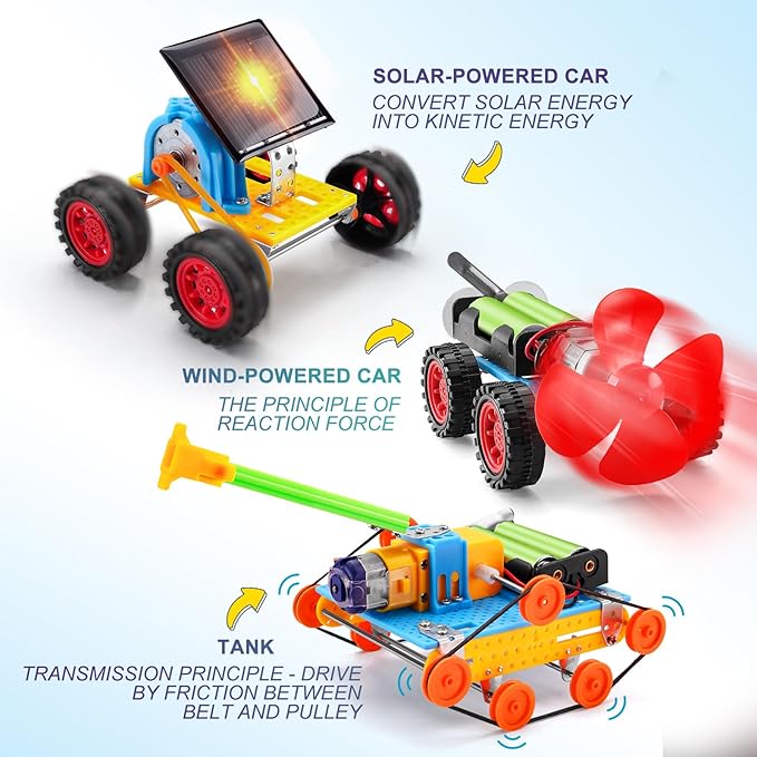 STEM Kits for Kids Age 8-10, Science Robot Building Kits for Boys Crafts 8-12 5-7, STEM Toys for Ages 8-13, Kids Science Experiments 6-8, Engineering Projects for 6 7 9 10 12-14 Year Old Boy Girl Gift