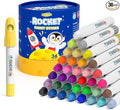 36 Colors Tempera Paint Sticks, Washable Rocket Paint Sticks for Kids, Non-Toxic and Quick Drying